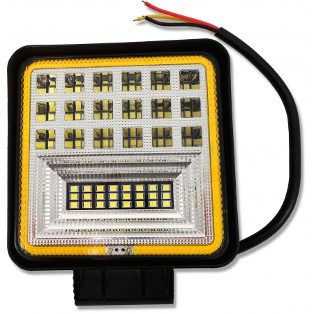 REFLEKTOR LAMPA ROBOCZA LED KWADRATOWA 9-36V 126W 42 LED